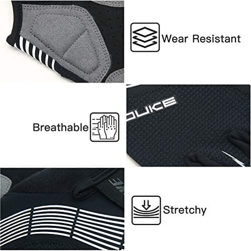 Souke Sports Half-Finger Cycling Gloves MTB Road Anti-Slip Shock-Absorbing