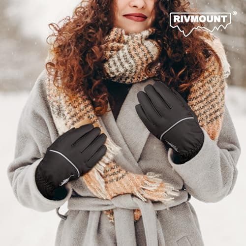 RivMount Winter Gloves - Thermal, Waterproof, Touchscreen for Men & Women