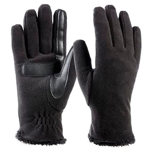 Isotoner Women's Stretch Fleece Gloves with Microluxe Liner & Smart Touch