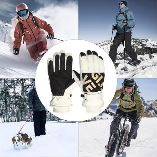 RIGWARL Unisex Waterproof Touchscreen Ski Gloves with Thermal Insulation