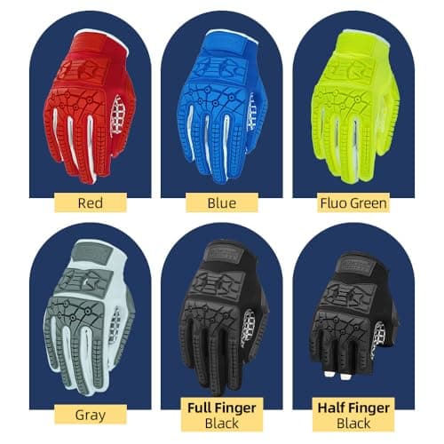 Seibertron Lineman 2.0 Padded Palm Football Gloves, TPR Protection Adult & Youth Sizes