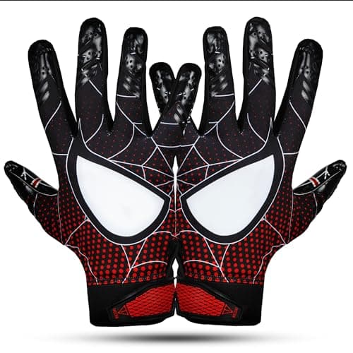 Pro Elite Football Gloves - Super Sticky Tacky Grip, Skin-Tight Receiver Gloves - Men's Sizes