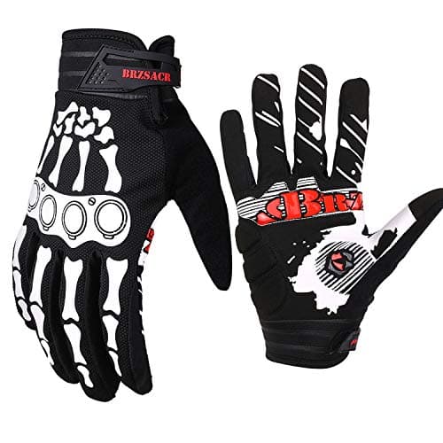 BRZSACR Full Finger Cycling Gloves for Men & Women Mountains Roads Resistance — Black