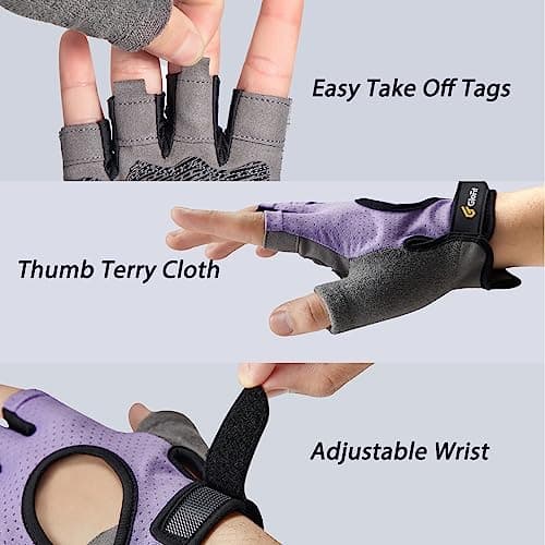 Anti-Slip Workout Gloves for Men and Women - Weight Lifting, Cycling, and Fitness Training