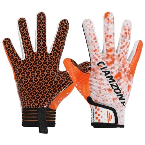 Youth Flag Football Gloves for Kids with Sticky Grip - Snug Fit