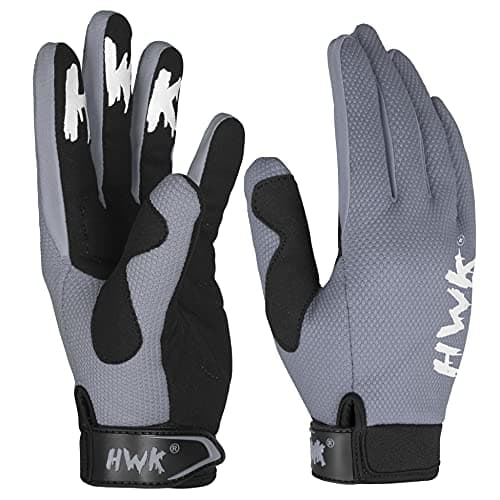 HWK Motorcycle Gloves for Men & Women | Motocross & Driving — Grey