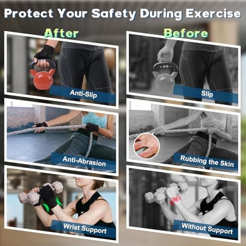Breathable Workout Gloves for Men and Women - Wrist Support, Black - Weightlifting, Cycling, Gym Training