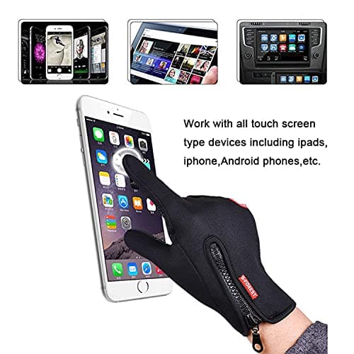 FOXLVDA Winter Waterproof Gloves for Men and Women - Touch Screen Compatible
