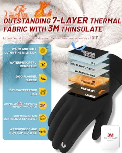 Waterproof Winter Gloves for Men and Women - RIGWARL