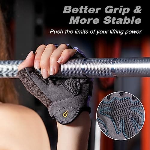 Anti-Slip Workout Gloves for Men and Women - Weight Lifting, Cycling, and Fitness Training