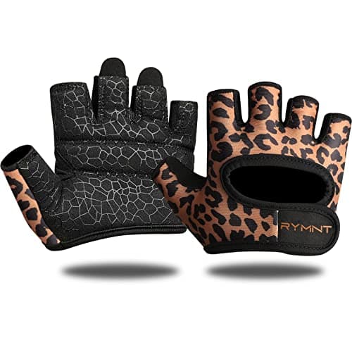 Minimal Weight Lifting Gloves - Full Palm Protection & Extra Grip for Men & Women — Leopard