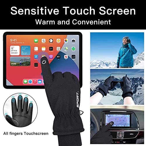 Winter Warm Touchscreen Gloves for Men & Women - Waterproof Thermal Snow Gloves