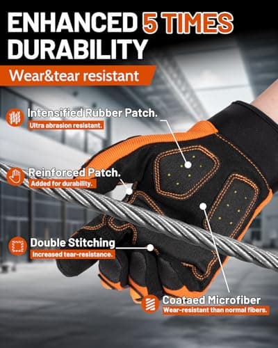 RIGWARL Impact Gloves with TPR Protector for Men & Women