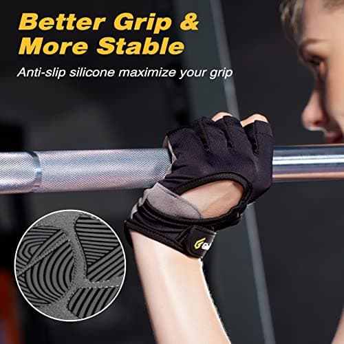 Lightweight Breathable Fingerless Gym Gloves for Workout