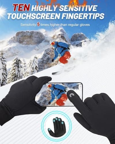 Waterproof Winter Gloves for Men and Women with Touch Screen - RIGWARL Cool & Cold Weather