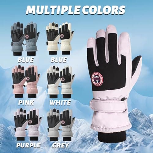 RIGWARL Touchscreen Compatible Ski Gloves - Waterproof & Insulated