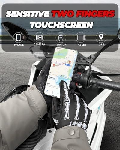 Waterproof Winter Gloves with Touchscreen Fingers for Men and Women