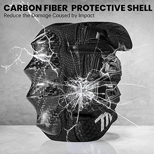 Touchscreen Motorcycle Gloves for Men & Women - Carbon Fiber Knuckles MD66