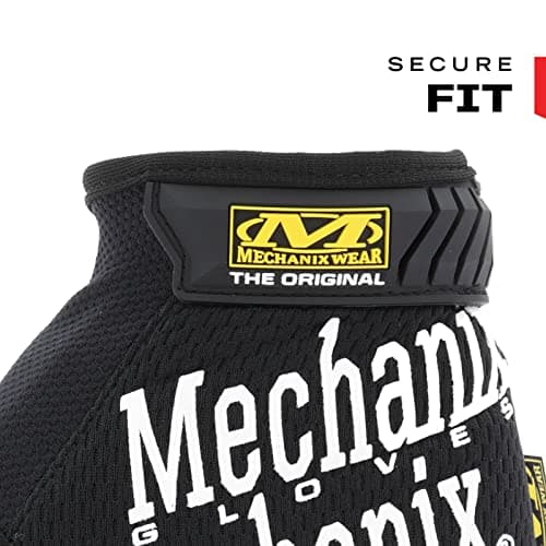 Mechanix Wear Original Synthetic Leather Safety Gloves, Durable Touchscreen Capable, Black, X-Large