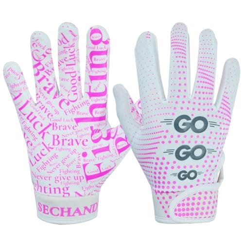 Non-Slip Breathable Football Gloves for Youth and Teen Training — Pink