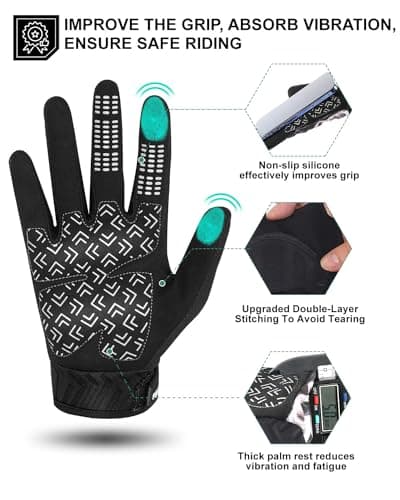 RIGWARL Touch Screen Non-Slip Skeleton Gloves for Cycling Enthusiasts