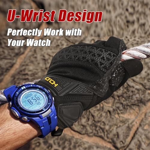 Tactical Airsoft Gloves for Men (Black, Medium)