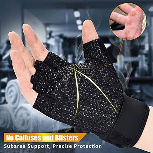 Breathable Weight Lifting Gloves for Workout Gym with Wrist Support | Enhance Palm Protection - Perfect for Fitness and Training