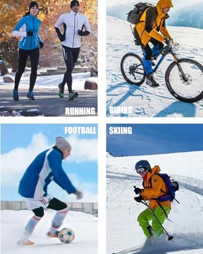 RIGWARL Touchscreen Compatible Long Sleeve Ski Gloves for Winter Sports