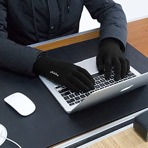 Achiou Winter Gloves for Men & Women squeezing Juice Touch Screen Anti-Slip