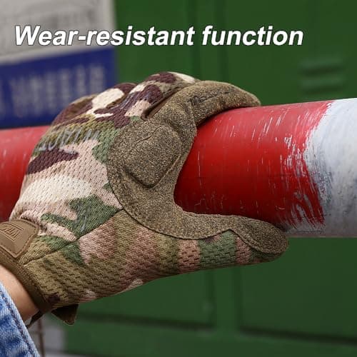Tactical Men's Full Finger Gloves for Airsoft & Paintball