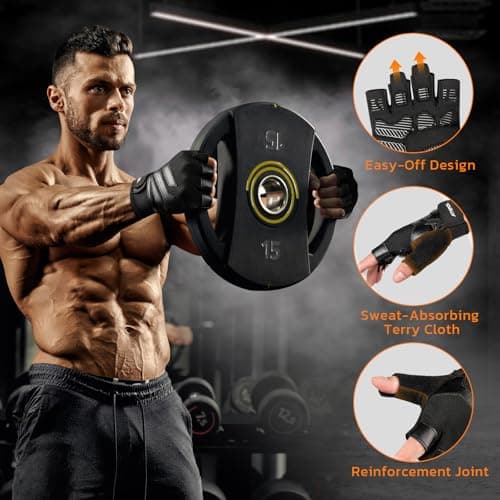ATERCEL Gym Workout Gloves for Men and Women with Excellent Grip and Lightweight Design