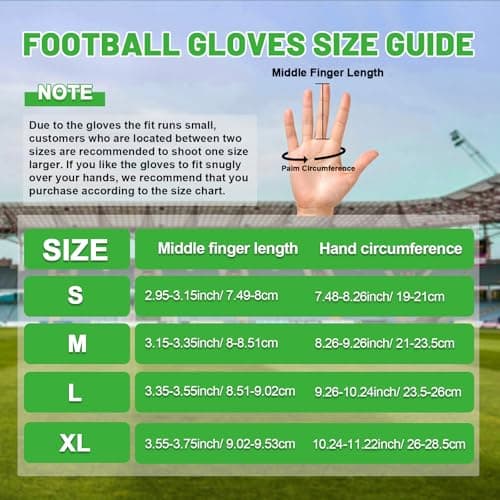 RIGWARL Breathable Lightweight Green Football Gloves for Men