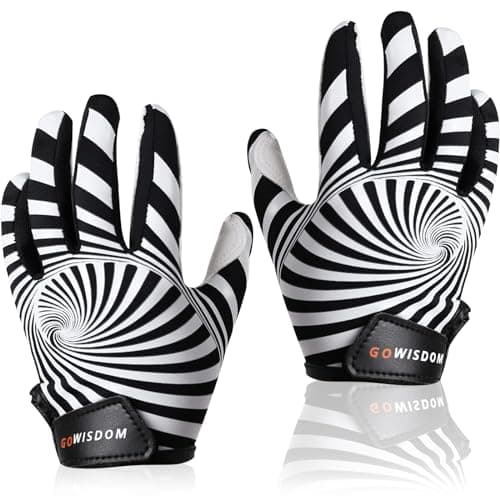 Youth Football Silicone Grip Gloves for Kids: Enhance Ball Control — LX-Black