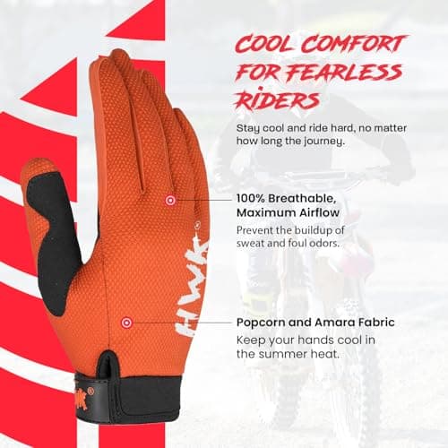 HWK Motorcycle Gloves for Men & Women | Motocross & Driving