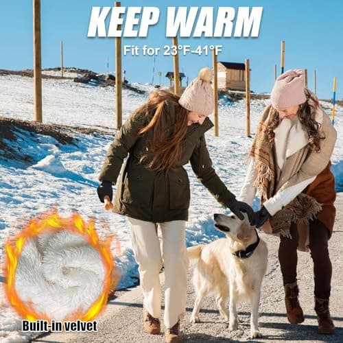 RIGWARL Winter Gloves Men Women Warm Touch Screen Windproof Cold Weather Protection