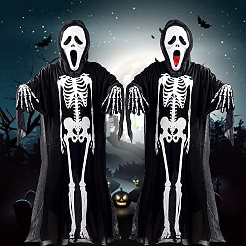 Unisex Skull Skeleton Gloves for Men Women & Kids Cosplay Costumes