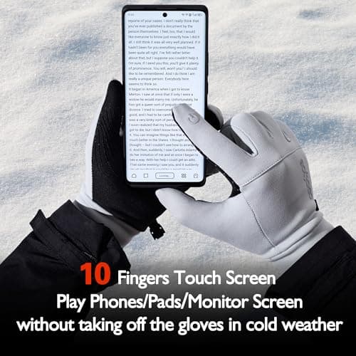 COOLJOB Touchscreen Winter Gloves for Men and Women