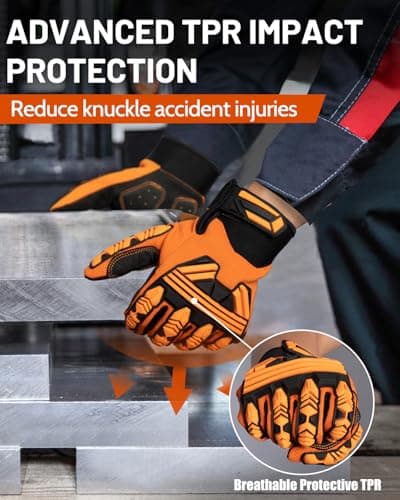 RIGWARL Impact Gloves with TPR Protector for Men & Women