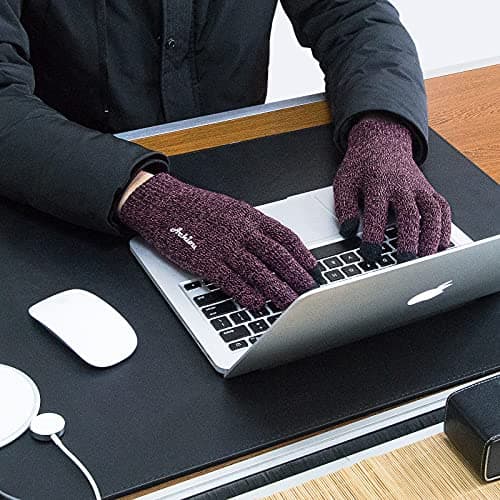 Achiou Winter Gloves for Men & Women - Touch Screen Compatible Warm Running Gloves
