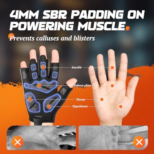 ATERCEL Workout Gloves for Men and Women - Firm Grip, Lightweight Gym Gloves