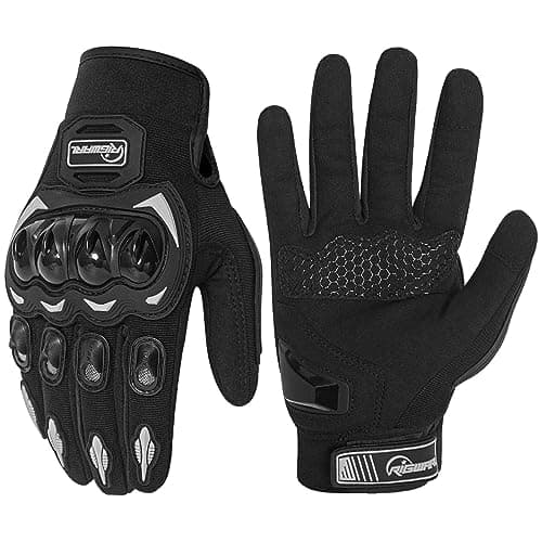Touchscreen Non-Slip Skeleton Motorcycle Gloves for Men and Women