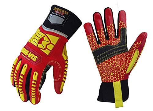 Seibertron HIGH-VIS Rigger Cut5 Gloves CE EN388 Oil & Gas Drilling Protection — Hrc5