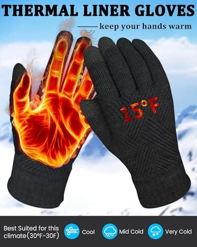 Women's Touchscreen Winter Gloves - REACH STAR Warm & Elastic Thinsulate Lining