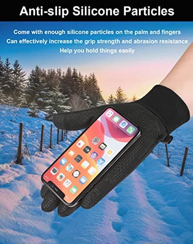 SUJAYU Warm, Touch Screen Winter Gloves for Men & Women - Waterproof, Ideal for Running & Cycling