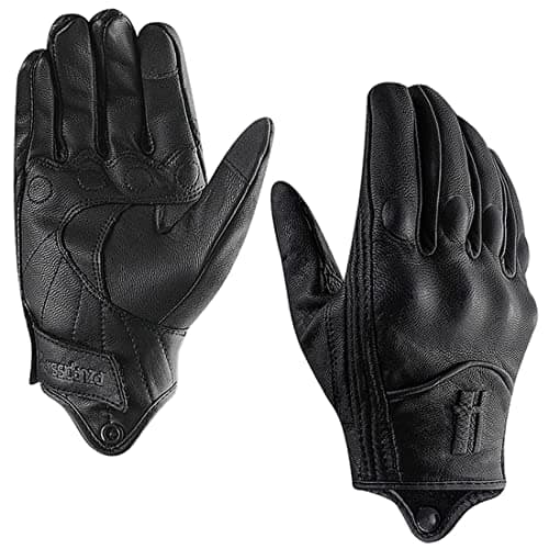 Women's Leather Motorcycle Gloves for Road Racing, Cycling, Climbing, and Powersports with Touchscreen - GL016
