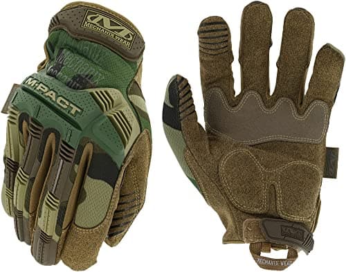 Mechanix Wear M-Pact Tactical Gloves - Men's Touchscreen Safety Work Gloves (Camouflage - Large) — Camouflage - Woodland Camo