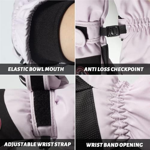 RIGWARL Touchscreen Compatible Ski Gloves - Waterproof & Insulated