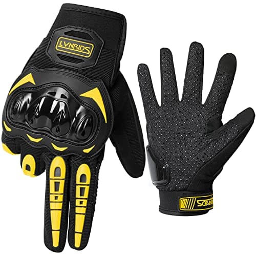 Racing Motorcycle Gloves with Touchscreen for Men and Women BMX MTB — yellow