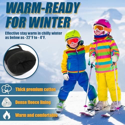 RIGWARL Kids' Touch Screen Winter Cycling Gloves Warm Windproof Waterproof Thermal