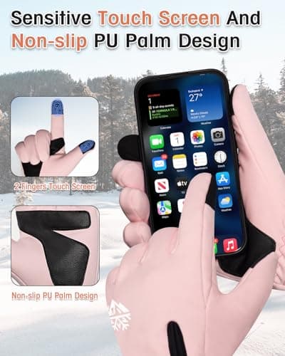 Winter Thermal Waterproof Touchscreen Gloves for Men and Women